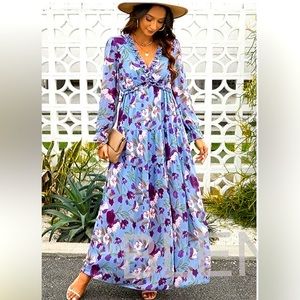 Floral maxi dress (Blencot), Size XL. NEVER WORN